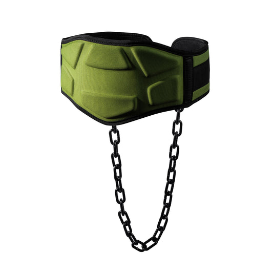 Dip Gürtel mit Kette und 2 Karabiner für Kniebeugen Klimmzüge Krafttraining