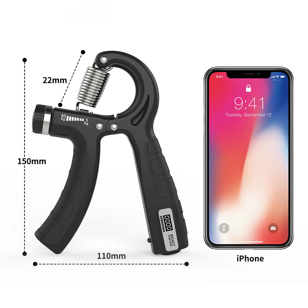 Ein Handtrainer Greifer in der Größe eines iPhones