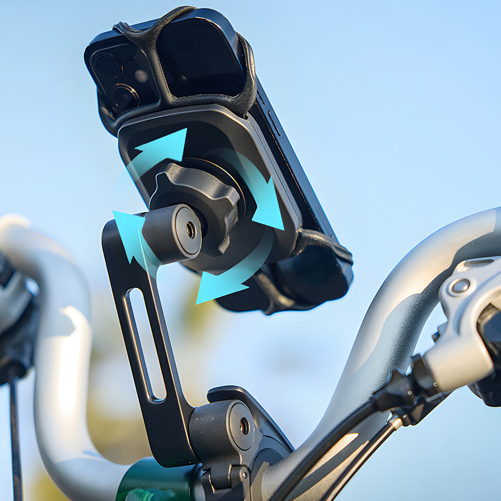 Fahrrad Handyhalterung – Lenkerhalterung oder Vorbauhalterung, 360° drehbar
