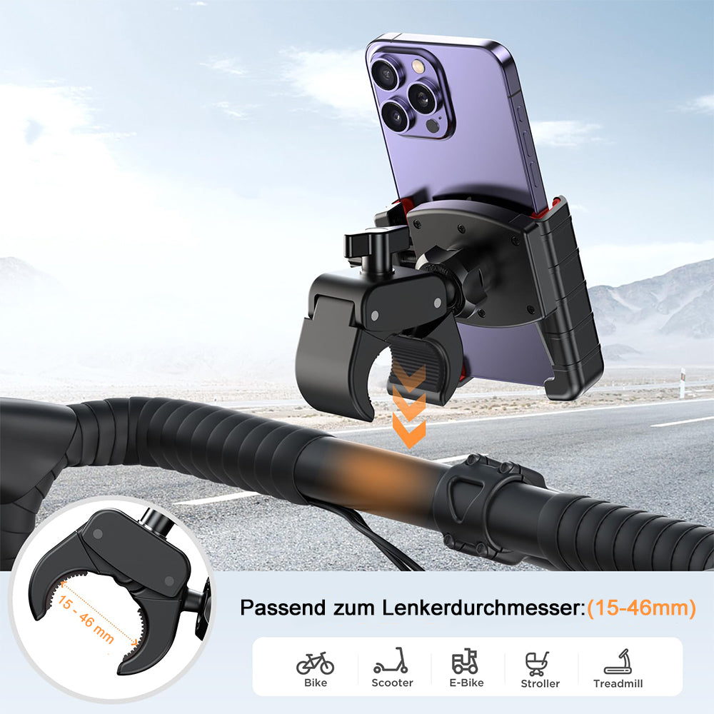 Fahrrad Handyhalterung für Smartphones 55-95 mm