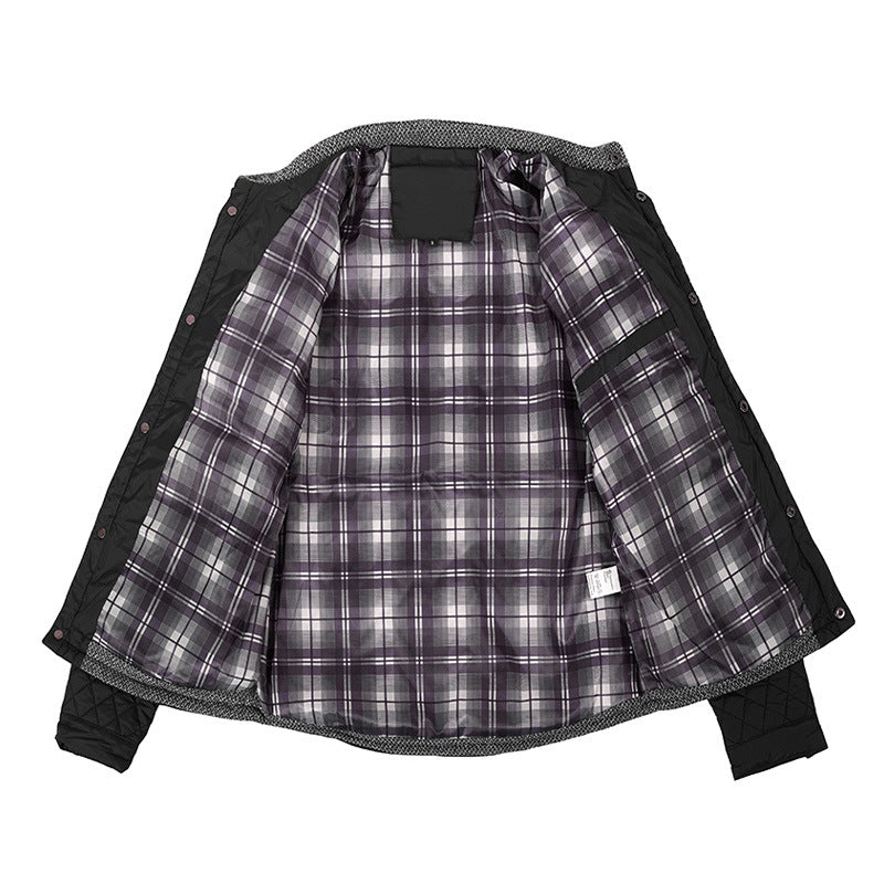 Herren Daunenjacke-Shirts | Leichter Business Casual Mantel