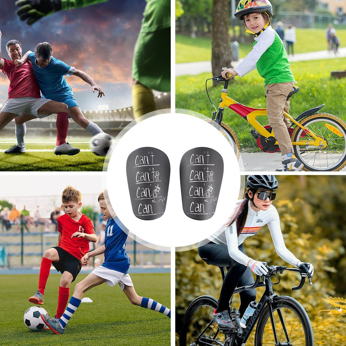 Fußball Schienbeinschoner, 1 Paar Mini-Beinschutz für Erwachsene & Kinder, Fußball-Schutzzubehör