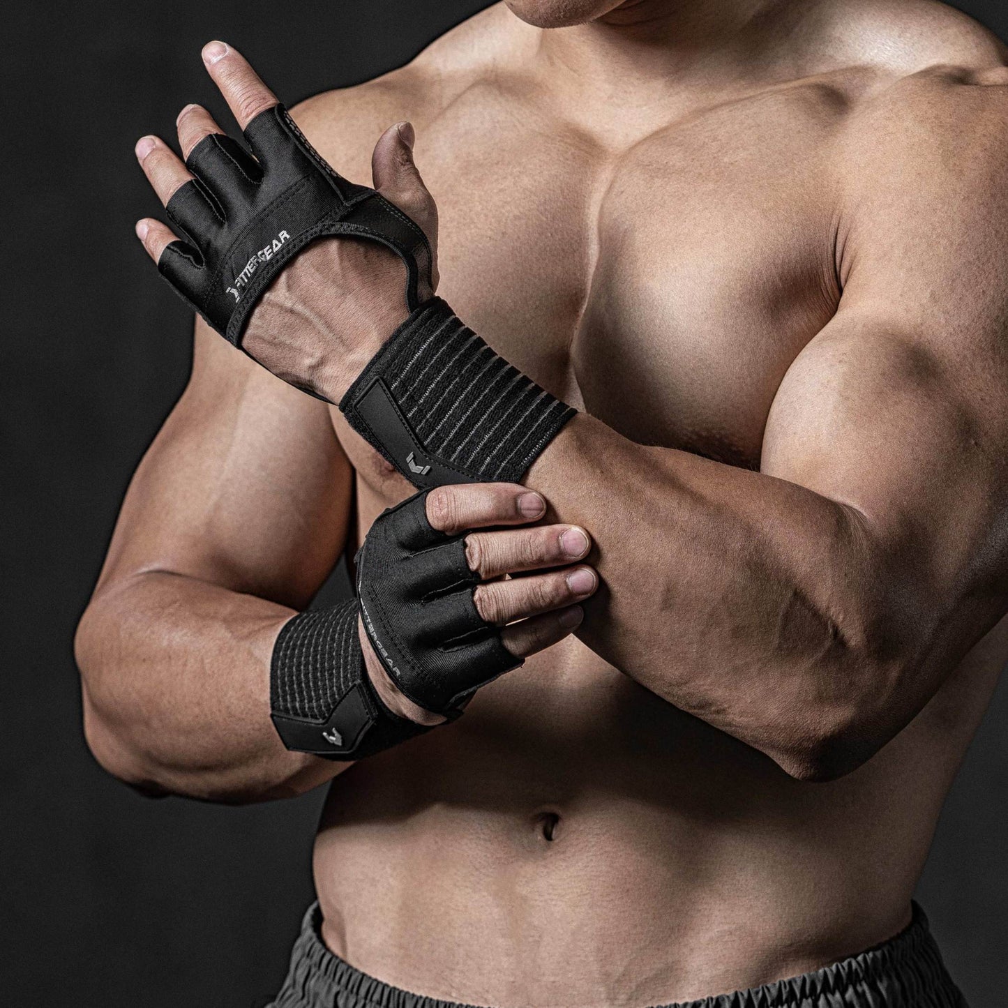 Gewichtheberhandschuhe mit Handgelenkschoner für Bodybuilding Gewichtheben Krafttraining