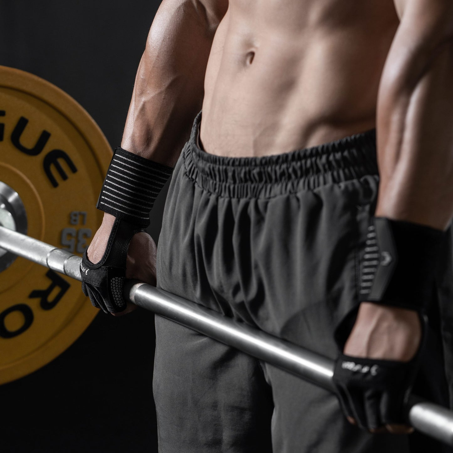 Gewichtheberhandschuhe mit Handgelenkschoner für Bodybuilding Gewichtheben Krafttraining