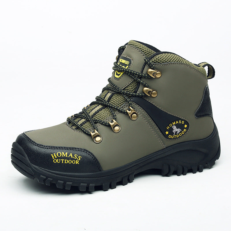 Herren Mittelhohe wasserdichte Wanderschuhe mit Stahlkappe