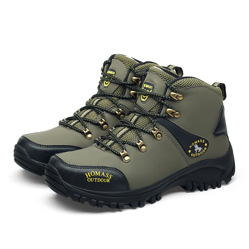Herren Mittelhohe wasserdichte Wanderschuhe mit Stahlkappe