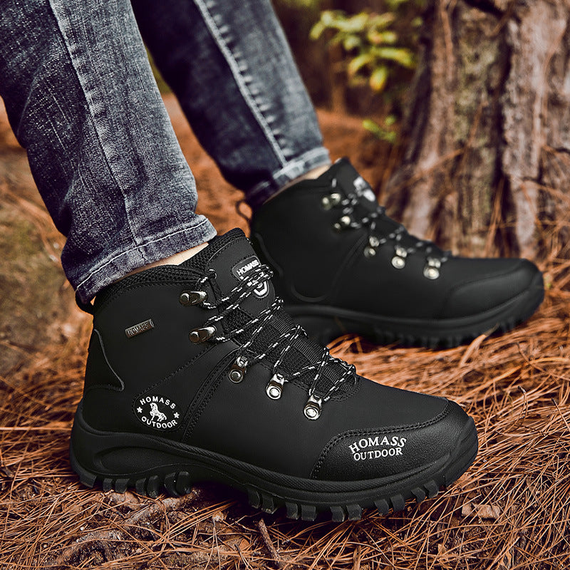 Herren Mittelhohe wasserdichte Wanderschuhe mit Stahlkappe