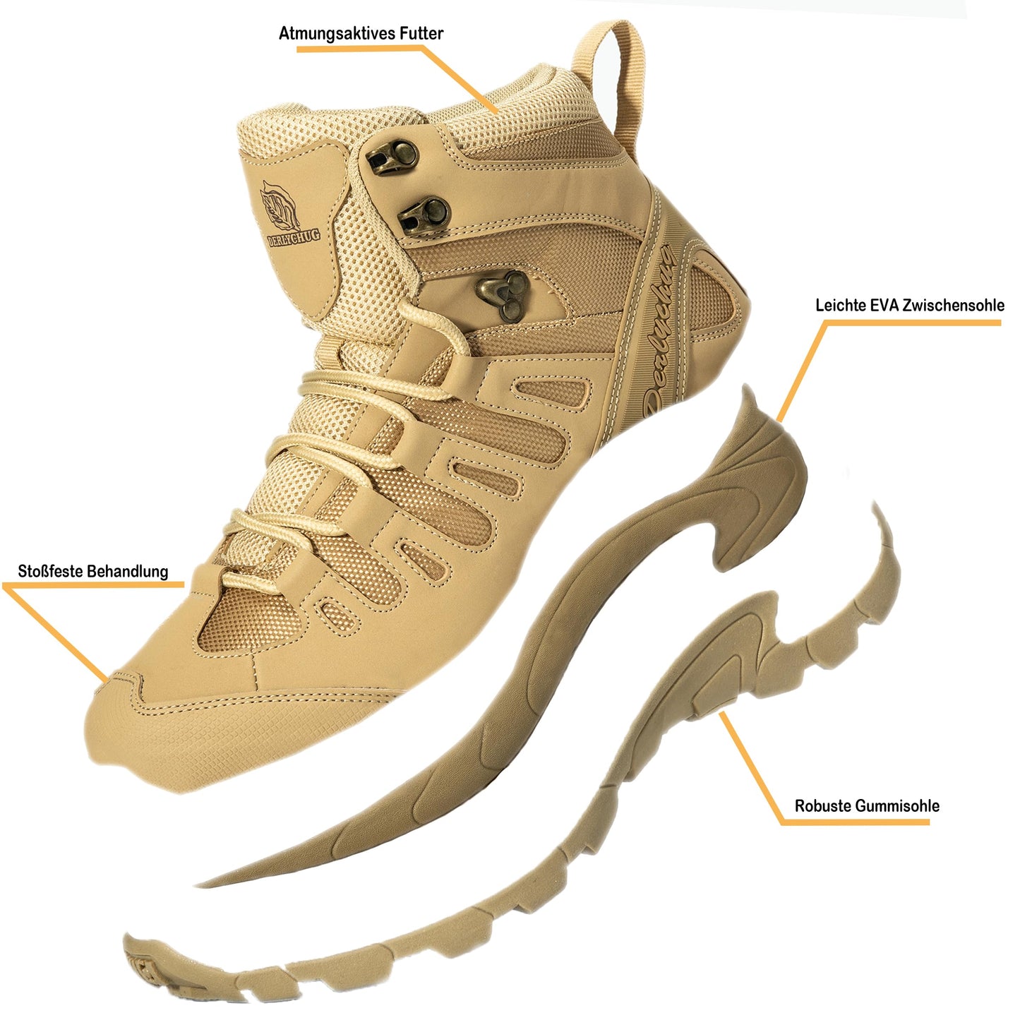 Herren Wanderschuhe taktische Leichte Wüste Stiefel