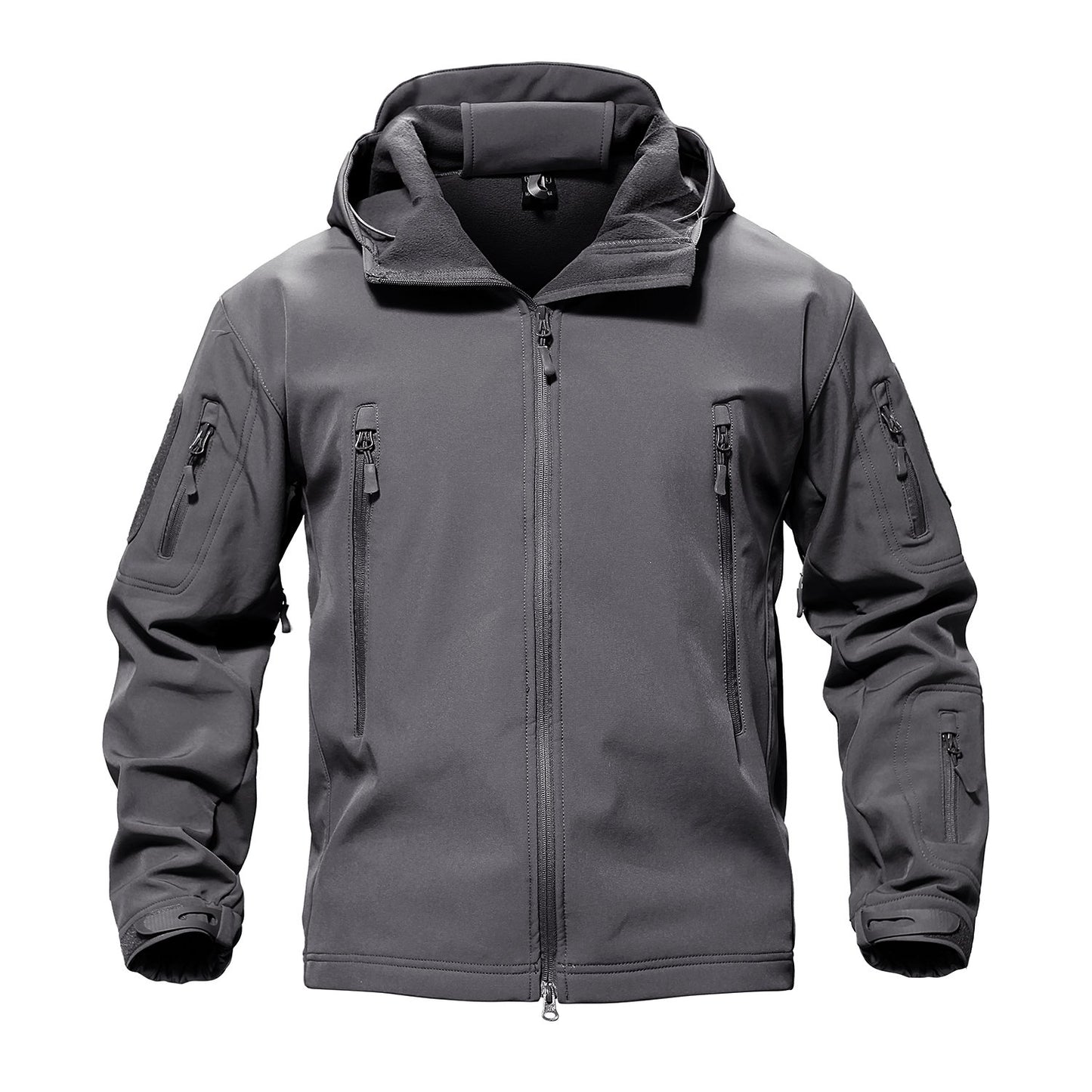 Herren Wasserdichte Taktische Jacke Winter Outdoor Wandern Softshell mit Fleece Futter