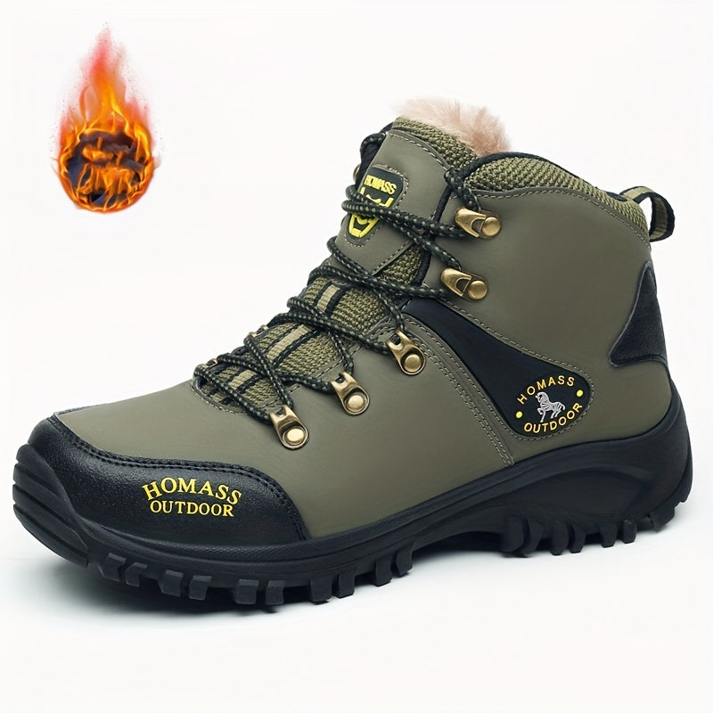 Herren Mittelhohe wasserdichte Wanderschuhe mit Stahlkappe
