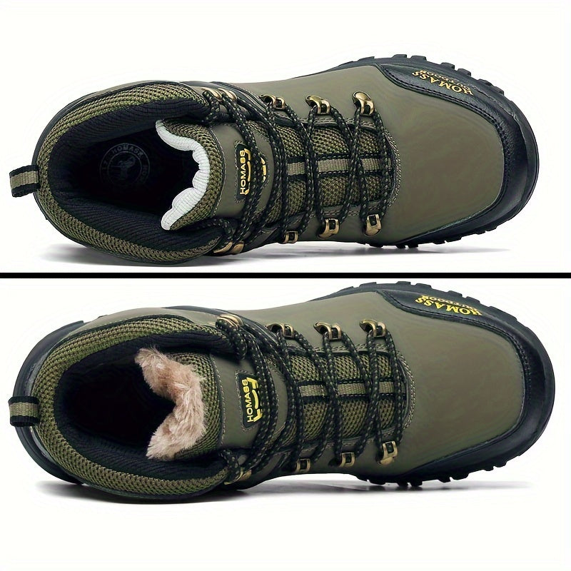 Herren Mittelhohe wasserdichte Wanderschuhe mit Stahlkappe