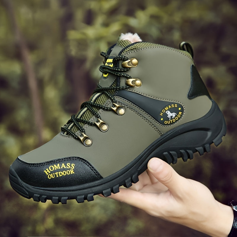 Herren Mittelhohe wasserdichte Wanderschuhe mit Stahlkappe