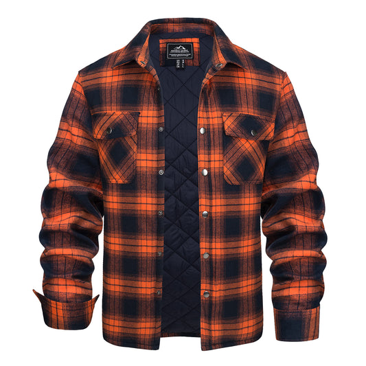 Holzfäller Jacke für Herren - Winter Langarm Hemdjacke für Männer