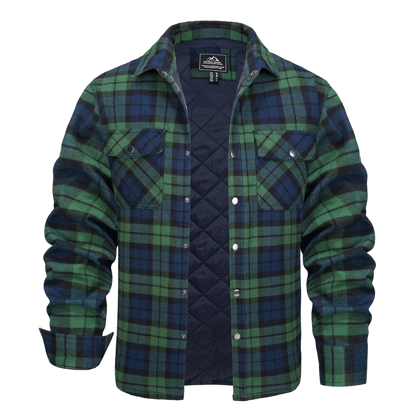 Holzfäller Jacke für Herren - Winter Langarm Hemdjacke für Männer