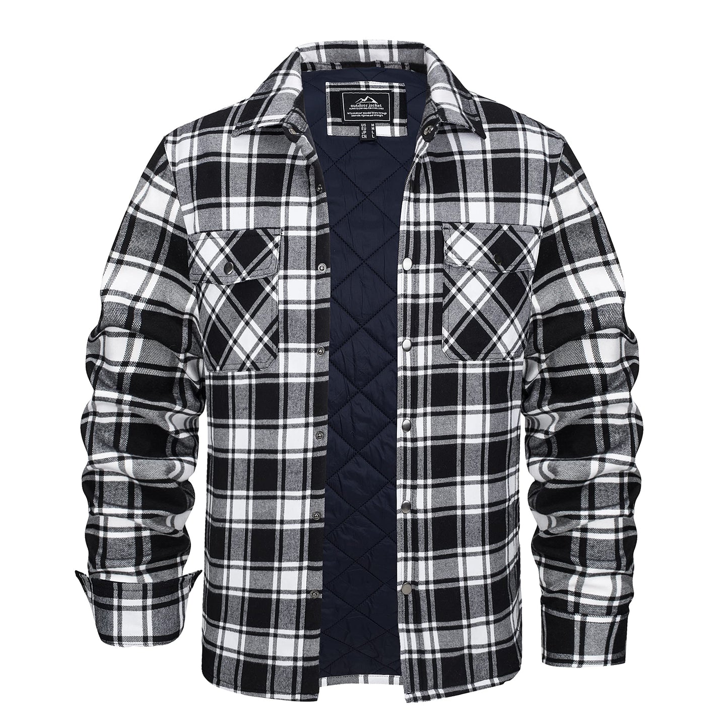 Holzfäller Jacke für Herren - Winter Langarm Hemdjacke für Männer