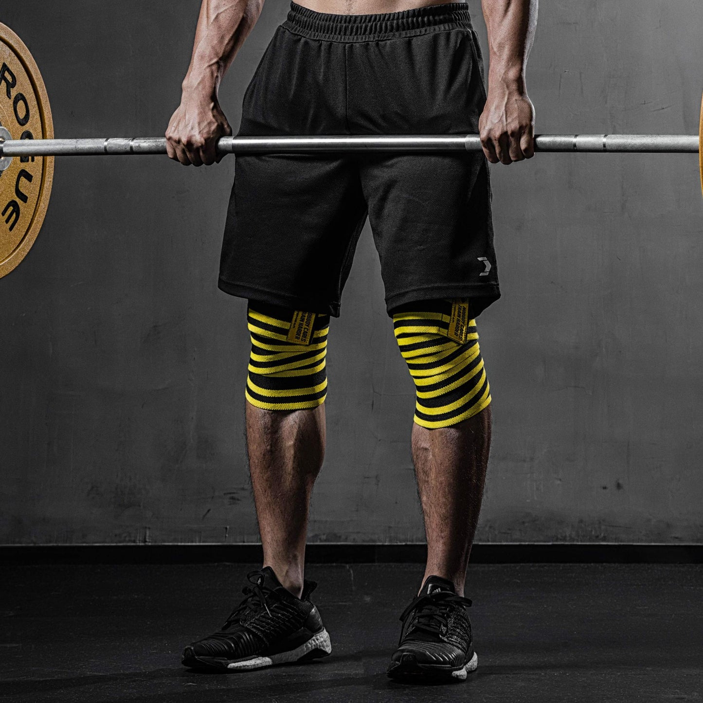 Elastische Knee Wraps mit Klettverschluss