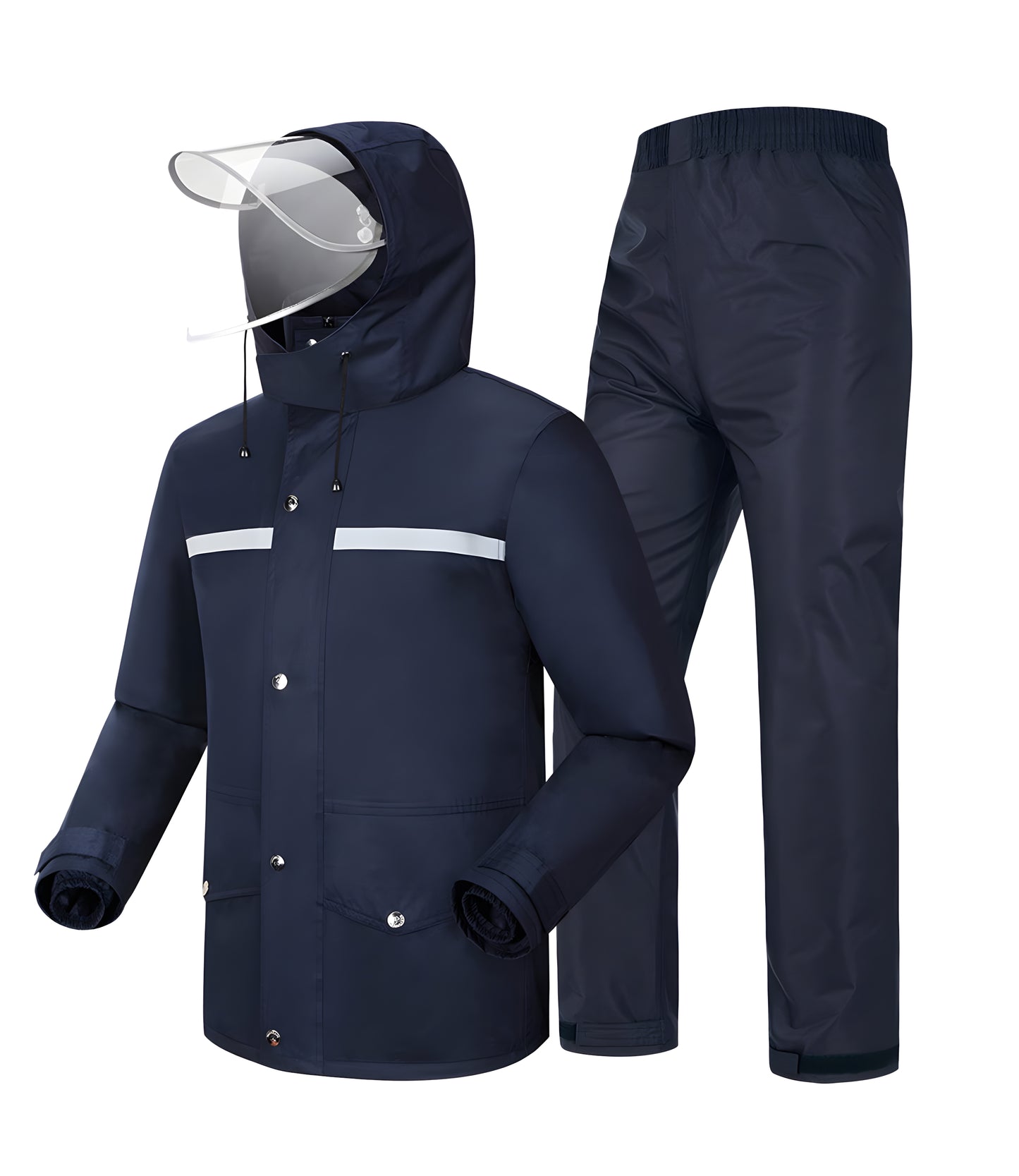 Leichte Outdoor Regenjacke Wasserdichter Anzug mit Kapuze