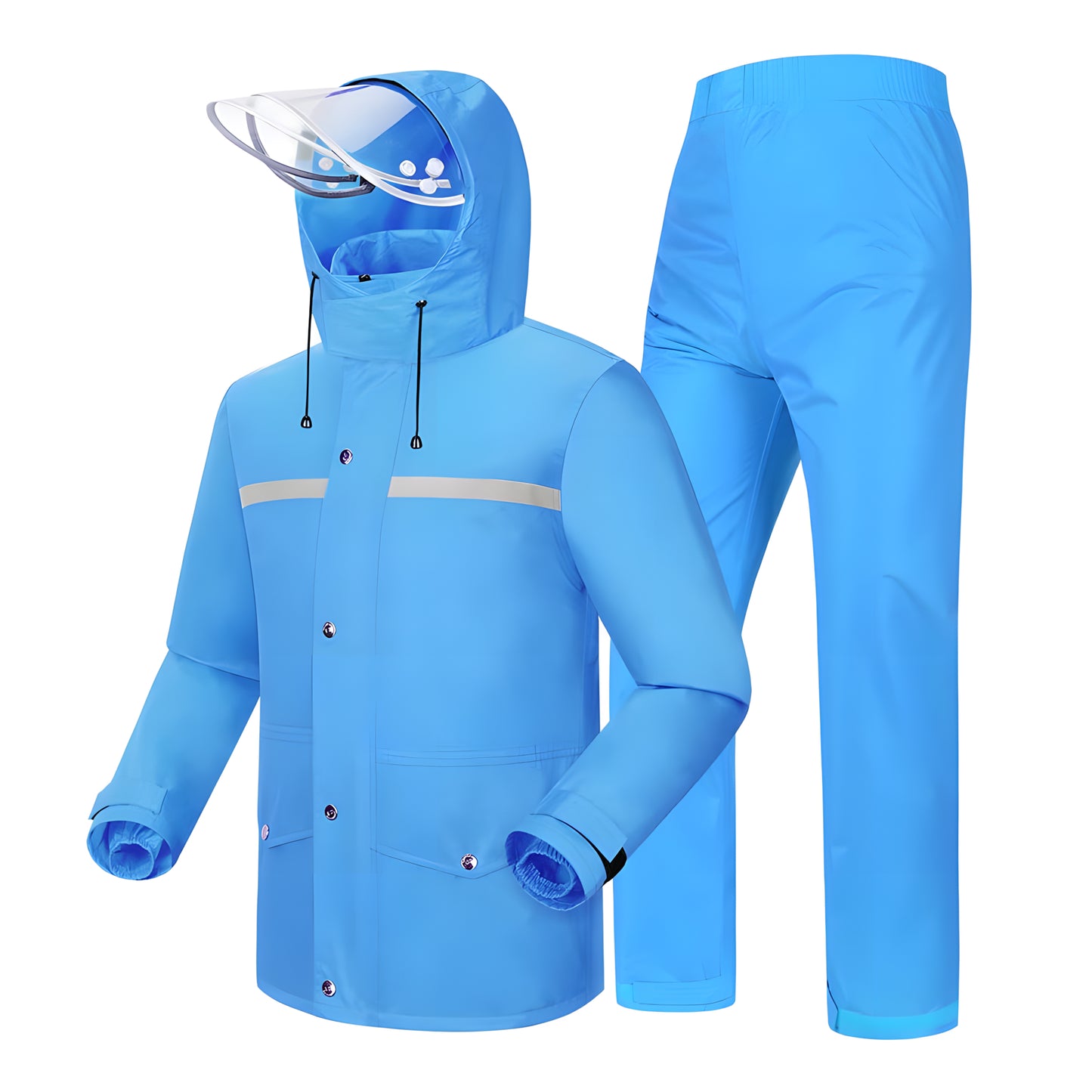 Leichte Outdoor Regenjacke Wasserdichter Anzug mit Kapuze