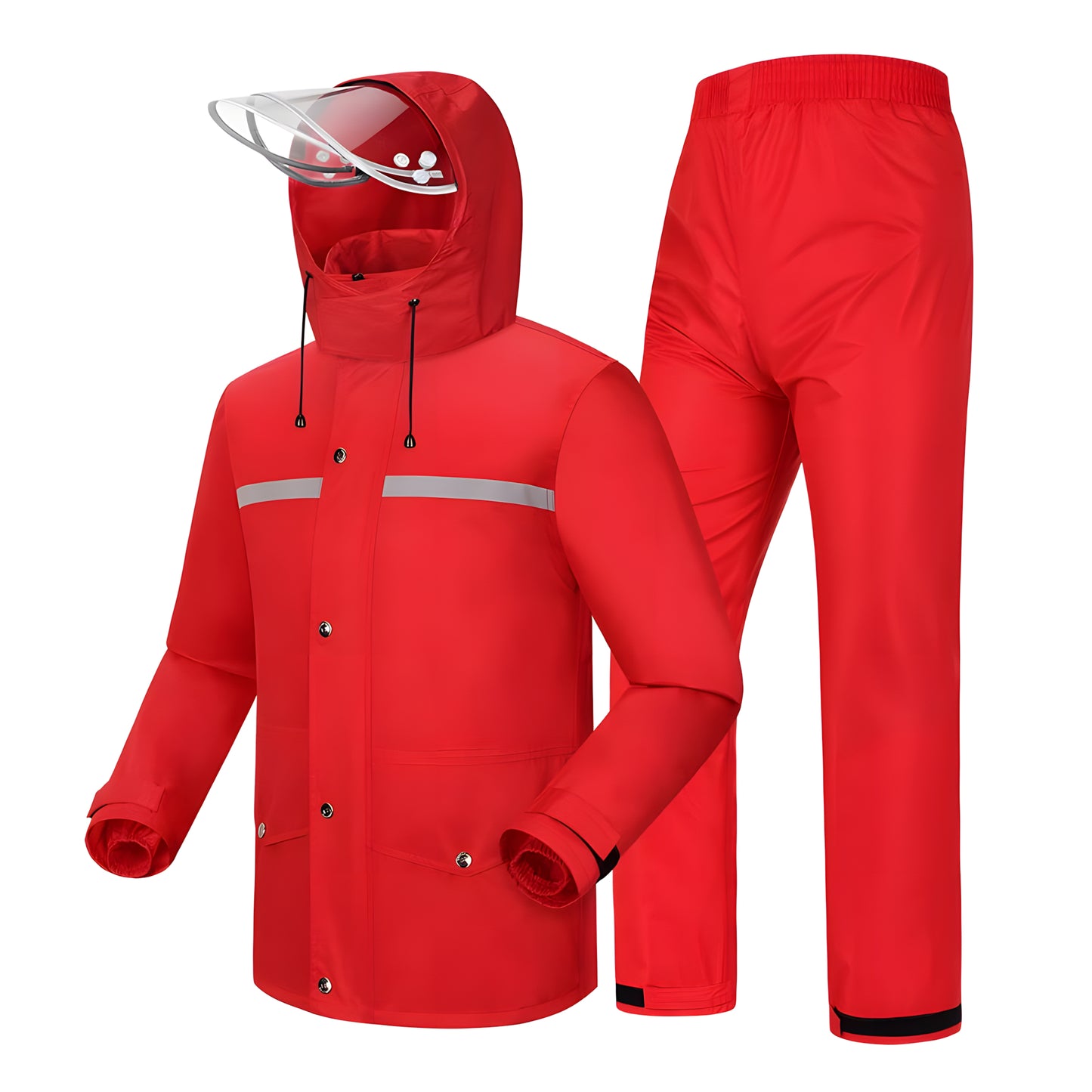 Leichte Outdoor Regenjacke Wasserdichter Anzug mit Kapuze