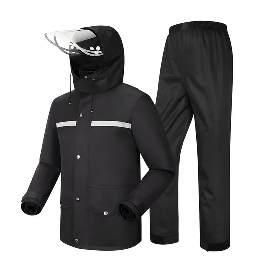 Leichte Outdoor Regenjacke Wasserdichter Anzug mit Kapuze