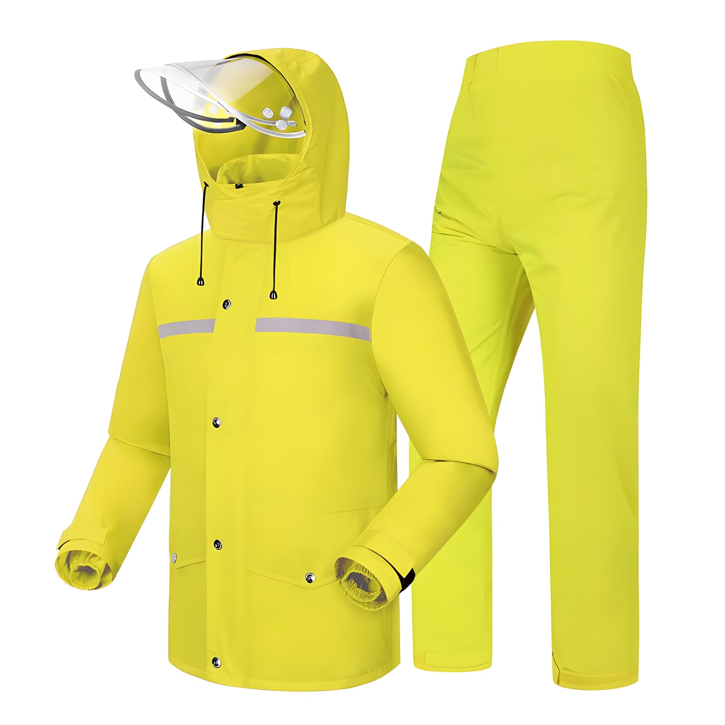 Leichte Outdoor Regenjacke Wasserdichter Anzug mit Kapuze