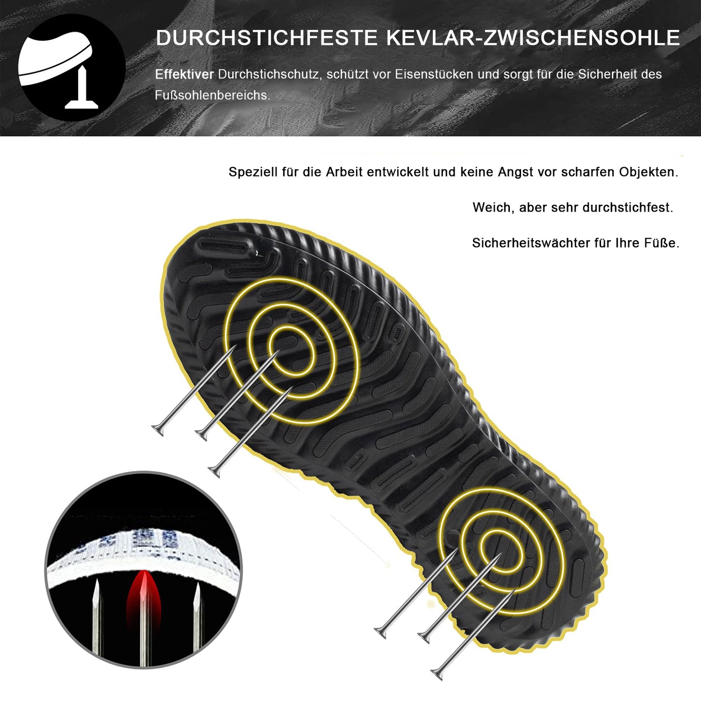 Leichte Sicherheitsschuhe für Herren