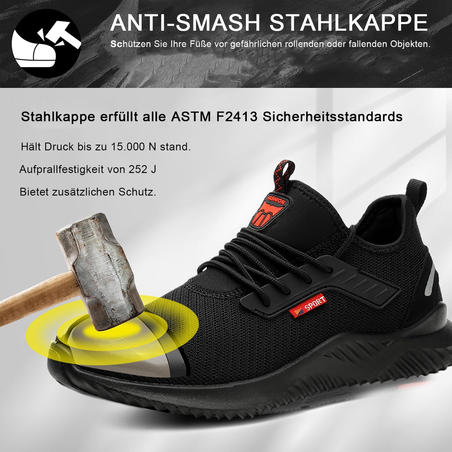 Leichte Sicherheitsschuhe für Herren