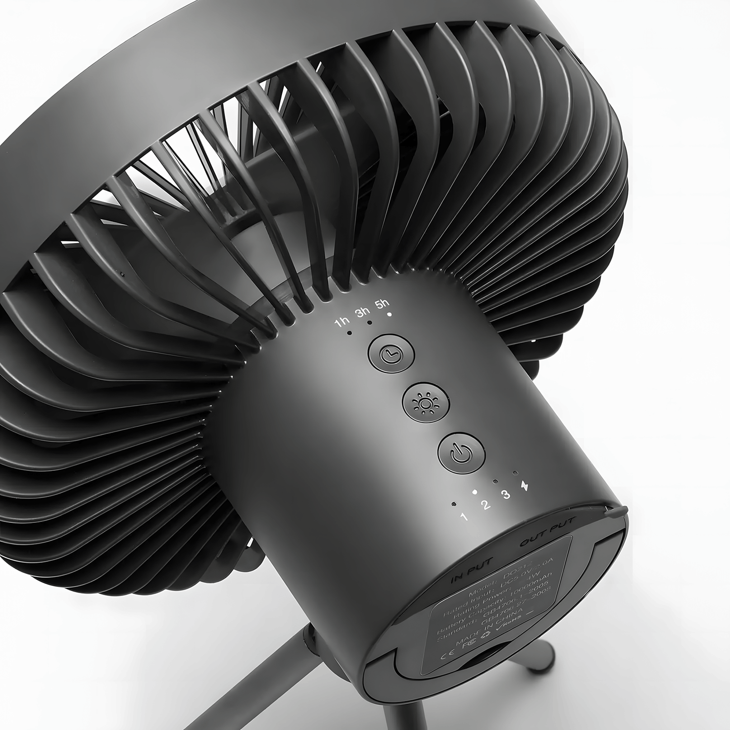 Multifunktionaler Camping Ventilator mit LED Licht