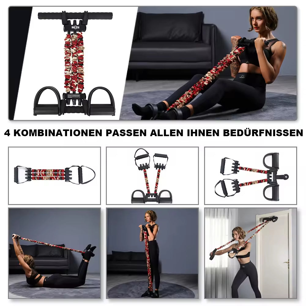 Multifunktionales Pedal Widerstandsband für Ganzkörpertraining Zuhause