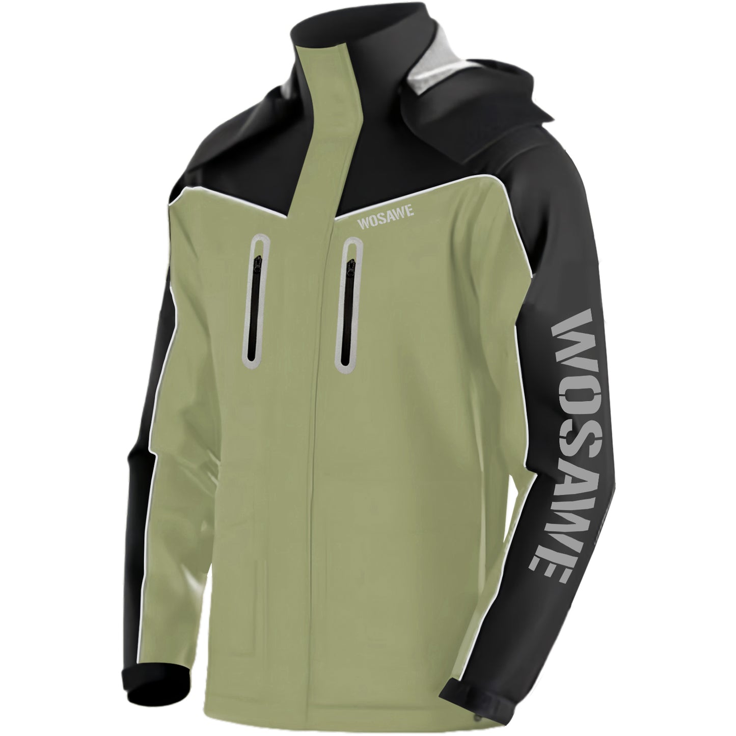 Outdoor Regenjacke Wasserdicht Winddicht mit Kapuze