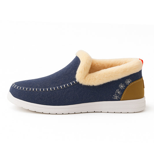 SoftHaus – Plüschgefütterte Orthopädische Rutschfest Winterchuhe