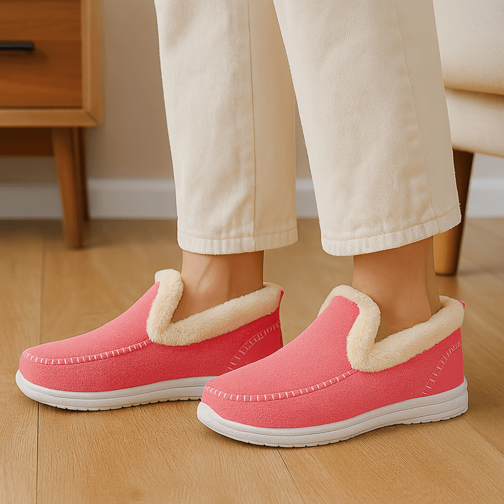 SoftHaus – Plüschgefütterte Orthopädische Rutschfest Winterchuhe