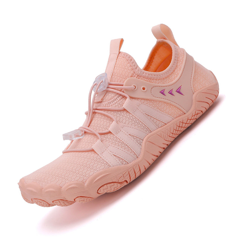 Sport-Barfußschuhe Atmungsaktiv Leicht Fitnessschuhe mit Breiter Zehenbox