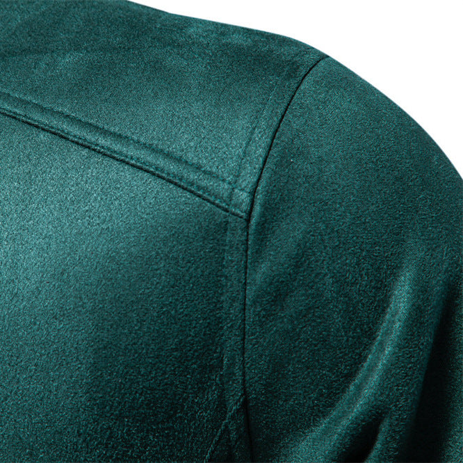 Stehkragen Wildleder Truckerjacke für Herren