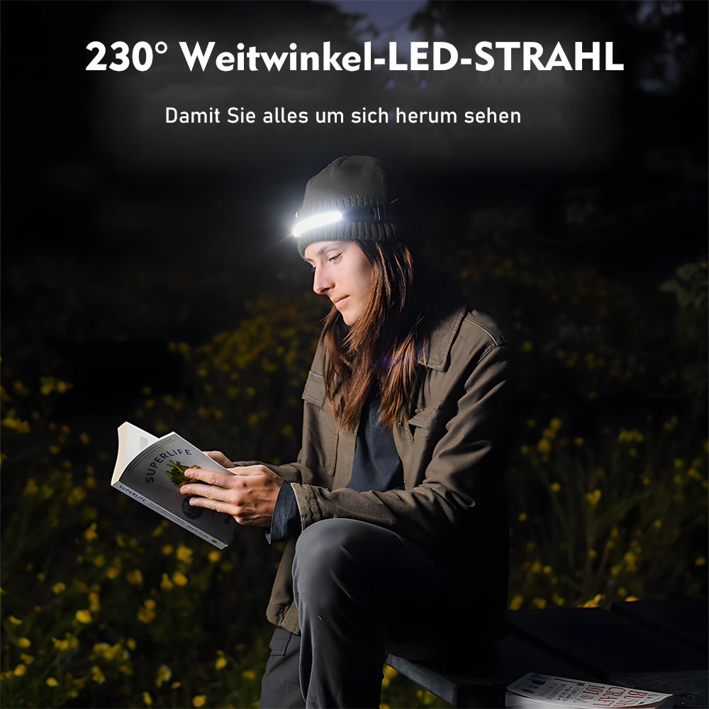 Stirnlampe LED Wiederaufladbar - Das Original