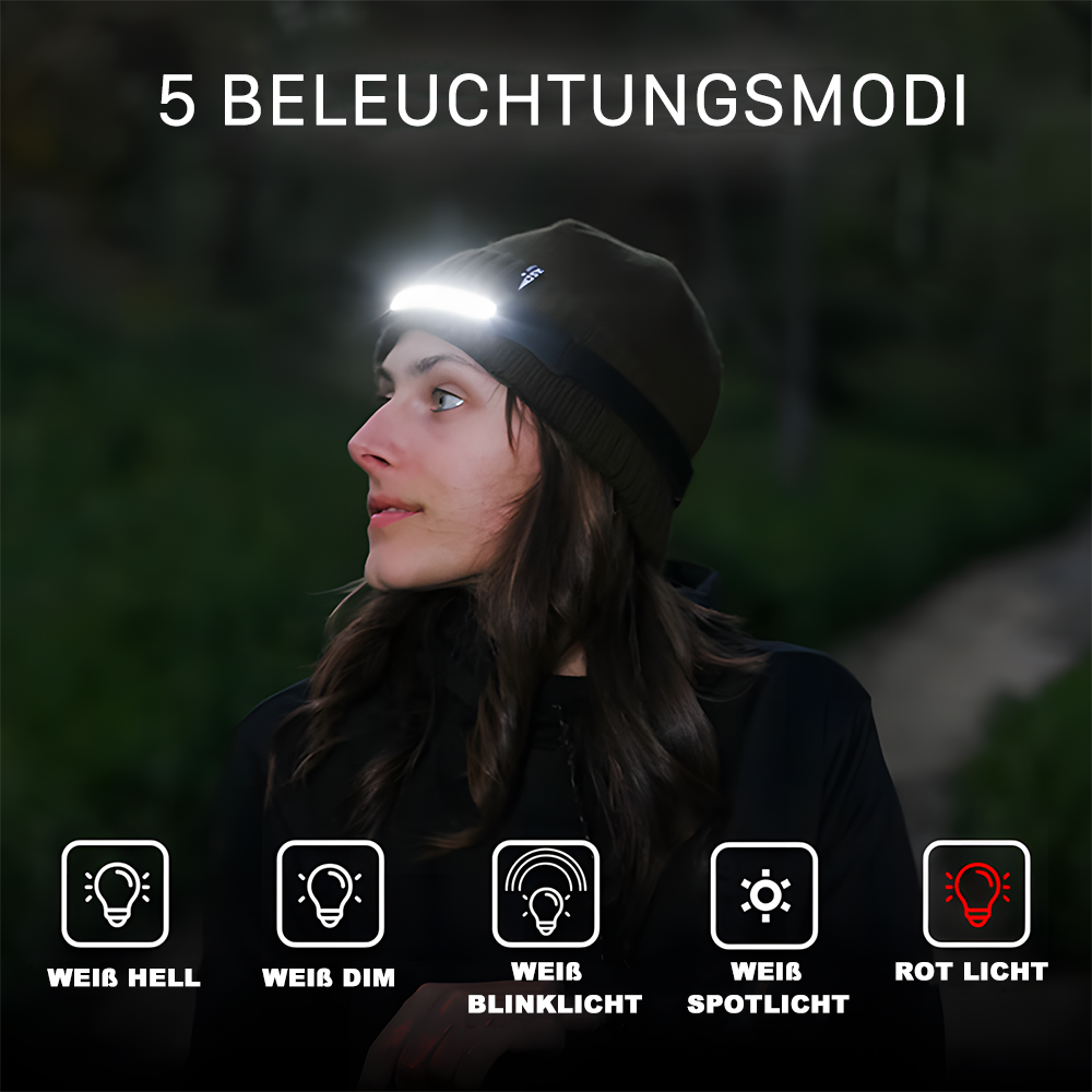 Stirnlampe LED Wiederaufladbar - Das Original