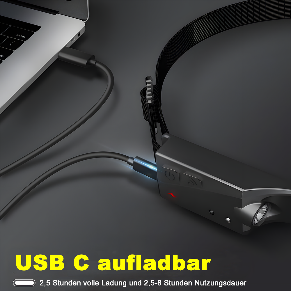 Stirnlampe LED Wiederaufladbar - Das Original