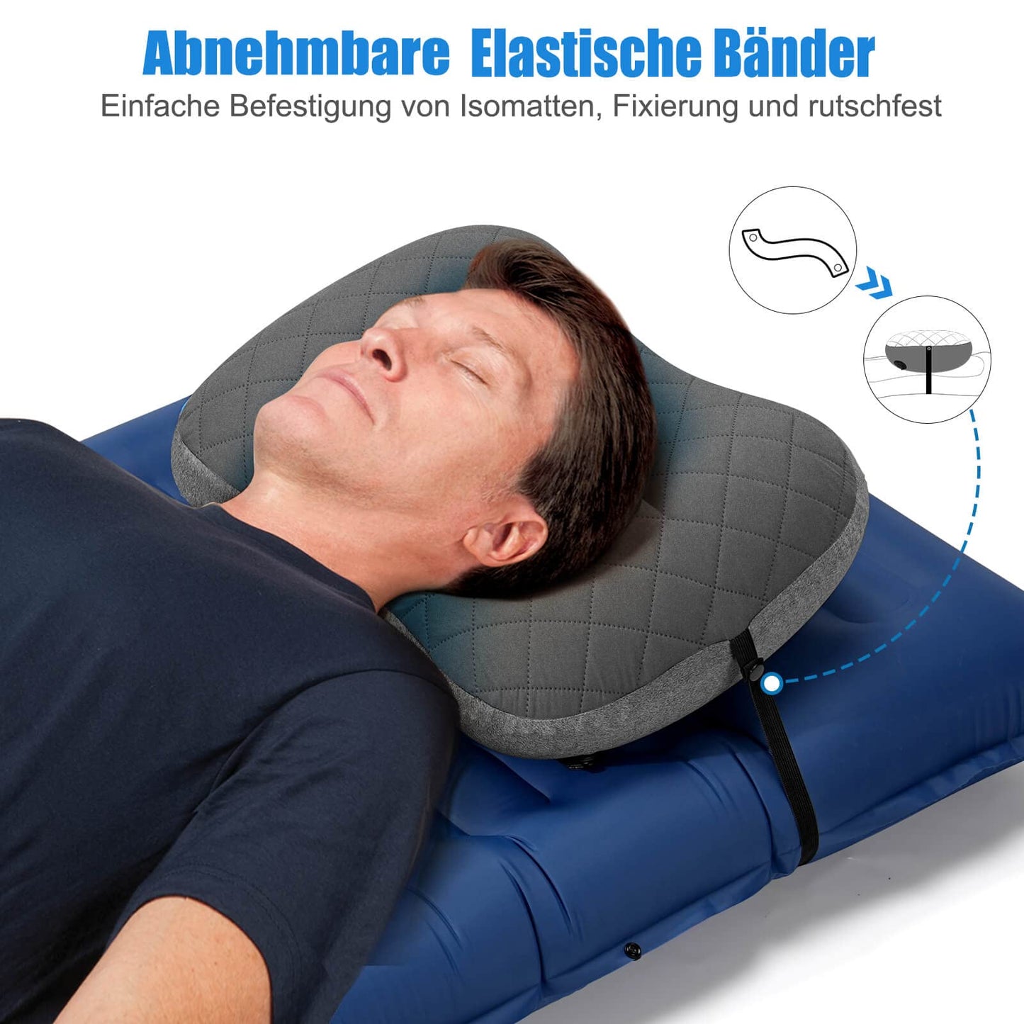 Ultralight Outdoor Aufblasbars Camping Kissen