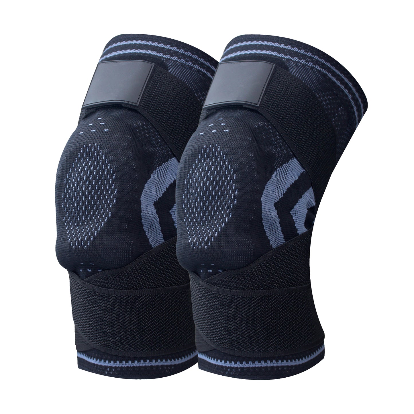 Verstellbare Kniebandage für Laufen Knie Sportbandage mit Patella Gelpads