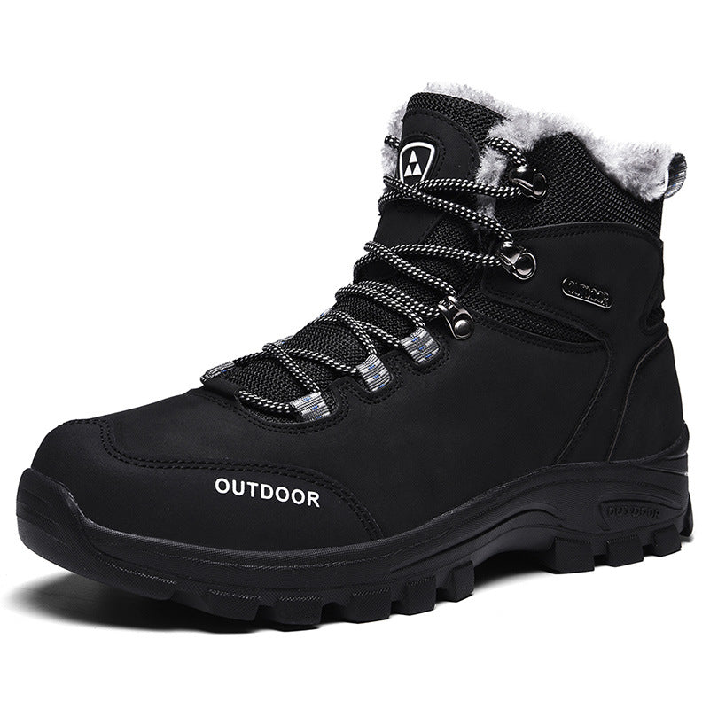 Wanderschuhe Snow aus Samt für Outdoor Wandern