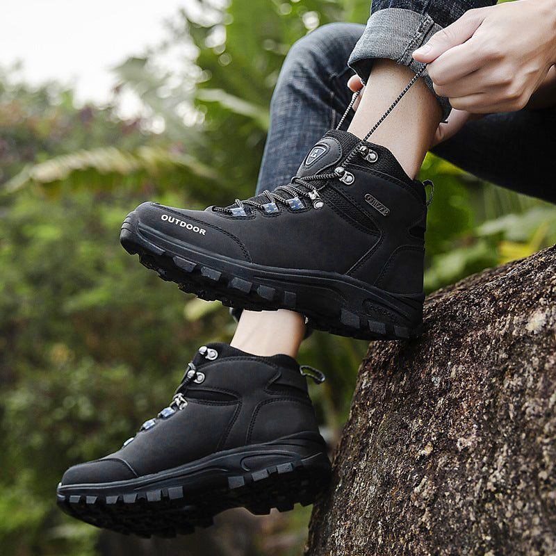 Wanderschuhe Snow aus Samt für Outdoor Wandern