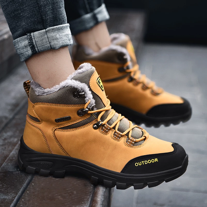 Wanderschuhe Snow aus Samt für Outdoor Wandern