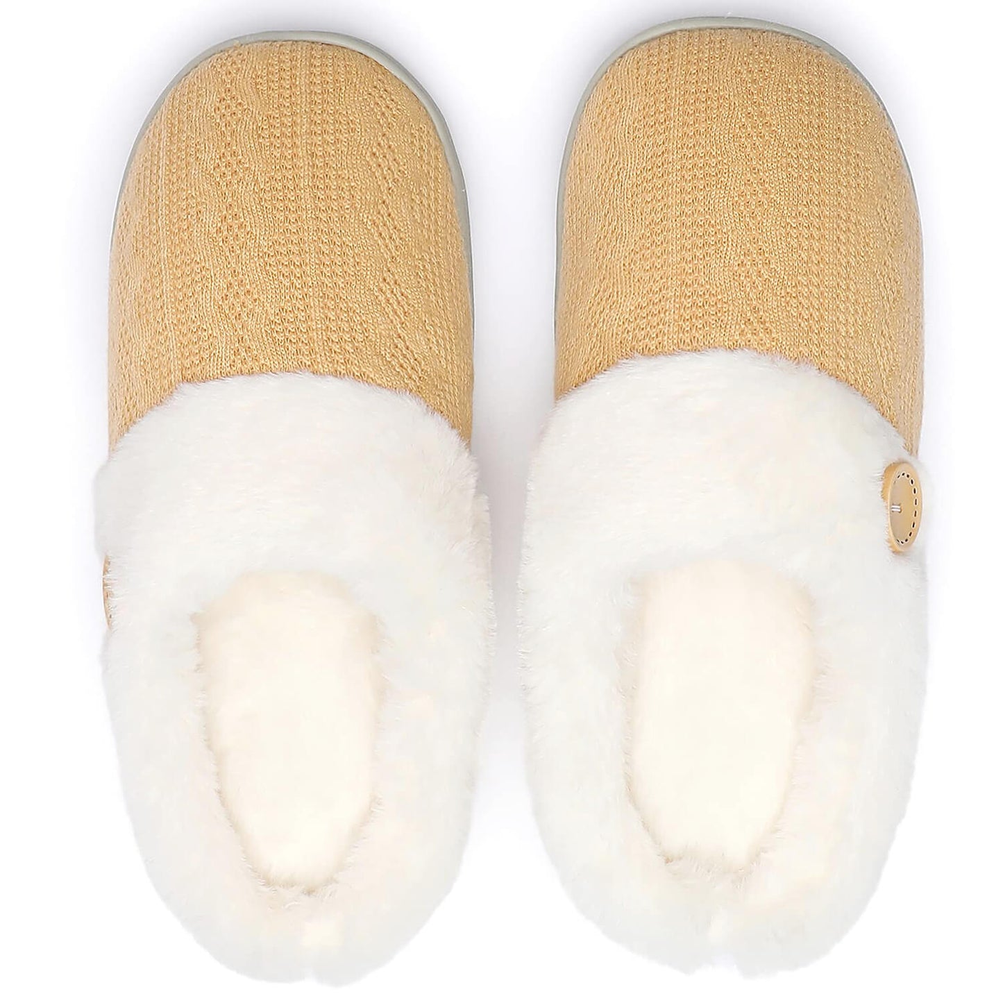 Warme Damen Hausschuhe mit Memory Foam – Weich, Gefüttert & Rutschfest