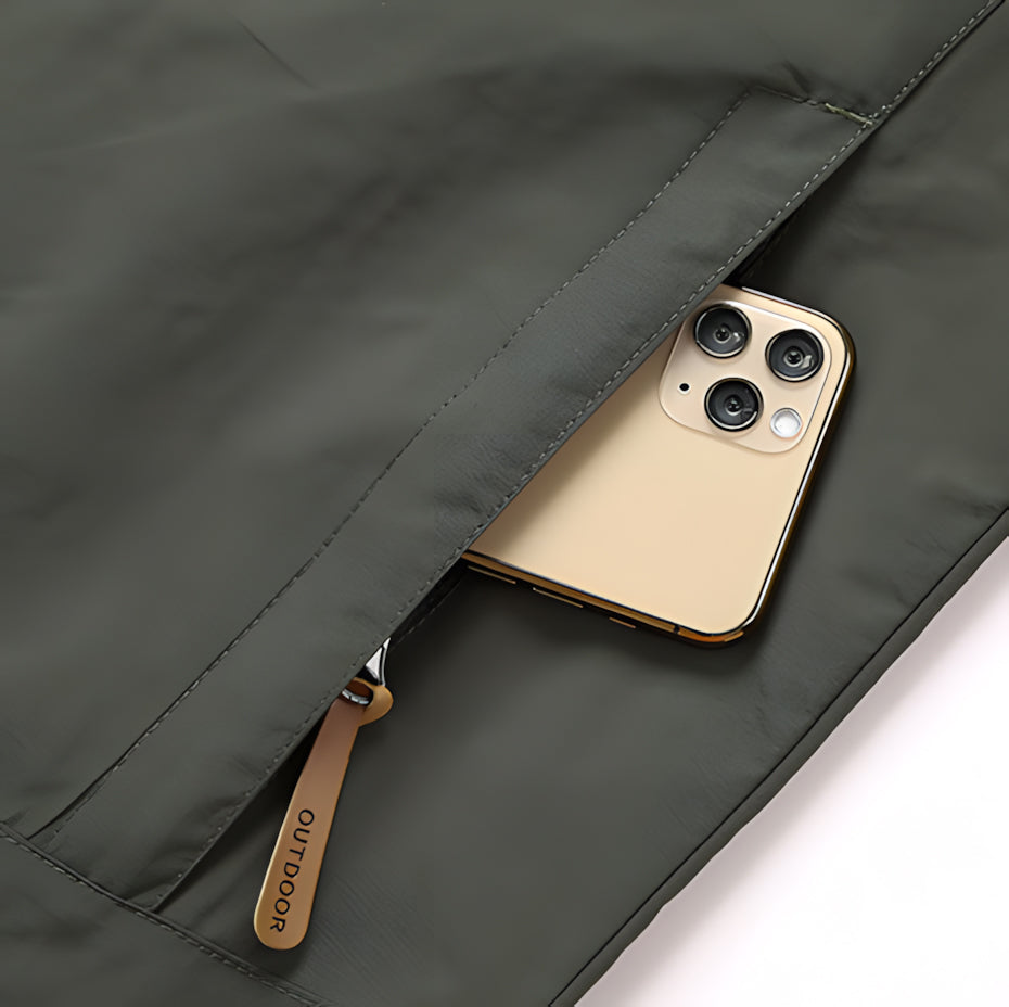 Herren Outdoor Jacke mit Kapuze Winddichte und Wasserdichte