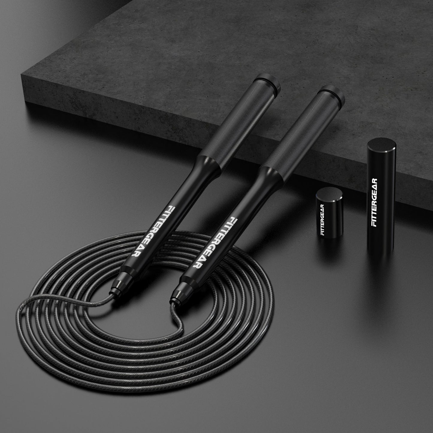 Speed Jump Rope 2.8m Seilspringen Verstellbar Mit Gewichten