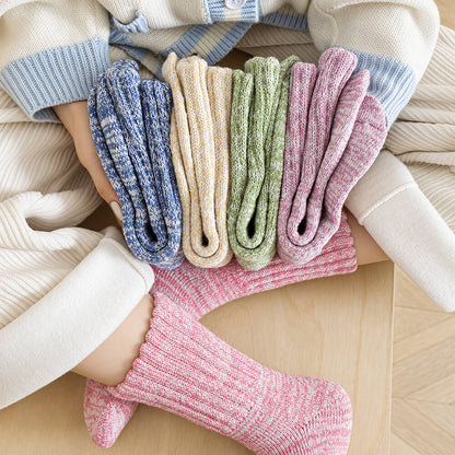 3 Paar Damen Merino Stricksocken – Warme Wollsocken für Winter