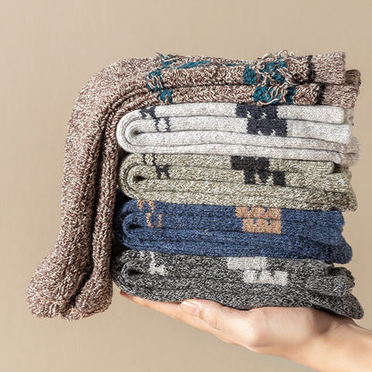 5 Paar Merino Wollsocken Herren – Extra Dicke Thermo Wander- & Wintersocken für Kaltes Wetter