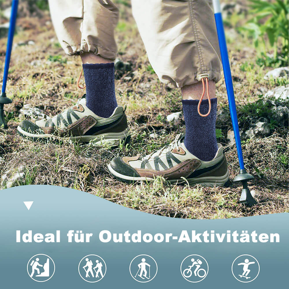 5 Paar Herren Merino Thermosocken – Warme Wollsocken für Winter & Outdoor