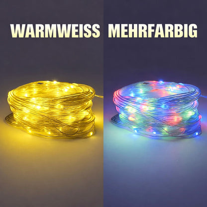 Camping Lichterkette Aufrollbar LED USB Wiederaufladbar