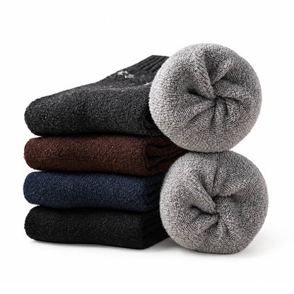 Damen Dicke Wintersocken aus Wollmischung – 5 Paar